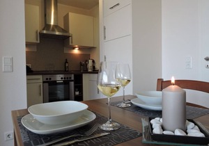 Modern apartment with separate entrance and furnished terrace