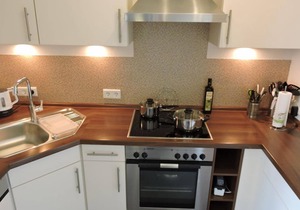 Modern apartment with separate entrance and furnished terrace