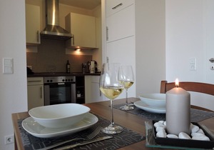 Modern apartment with separate entrance and furnished terrace