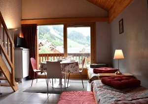 Studio mezzanine 5 pers avec balcon sud, cœur Méribel, proche pistes et commerces - FR-1-180-304