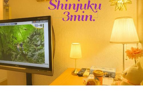 Okubo Apartment | New!편의점10초#신주쿠2분#신오쿠보역5분#12평#최대3명#부엌침실#나리타공항50분#러블리아파트#고급매트리스