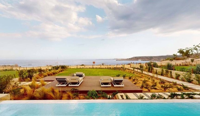 Majestic Cyprus Beachfront Villa | Villa Orpheus | 5 BDR | Private Pool |.