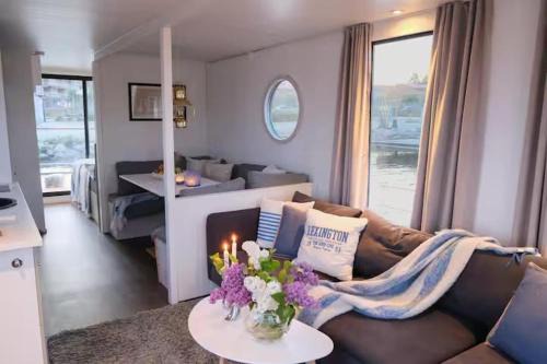 Solvesborg Houseboat with Harbour Views - Sleeps 4