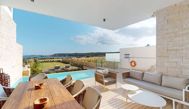 Timeless Cyprus Beachfront Villa | Villa Melpomene | 5 BDR | Private Pool |.