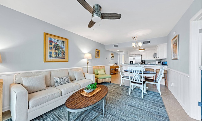 Seabrook Island Villa | Ocean View Atrium Villa! Two Bedrooms, Sleeps 6! Amenity Cards! Great Outdoor Porch!