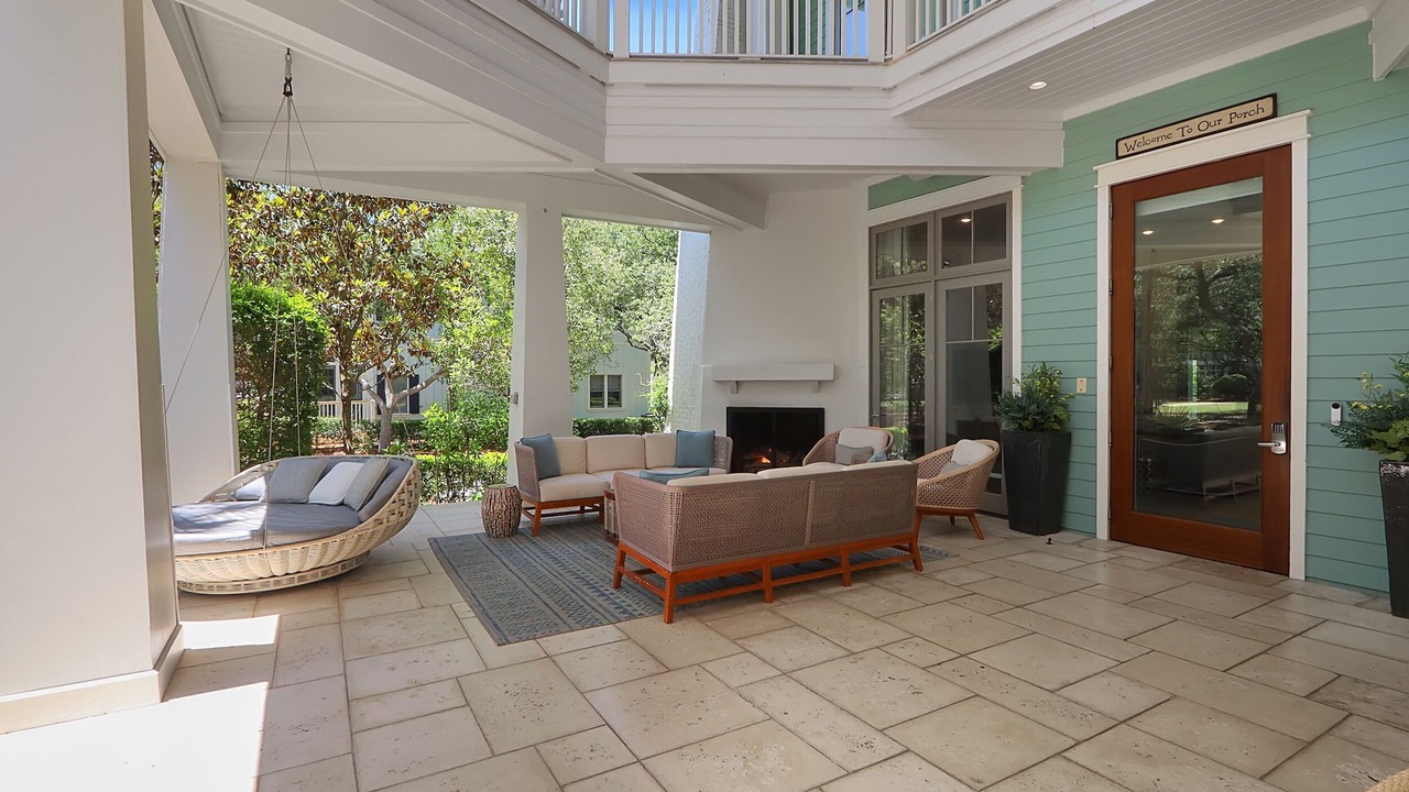 Photo of Patio Balcony in Watercolor