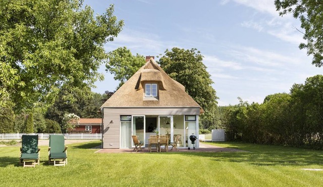 Gem under thatch with stove and sauna
